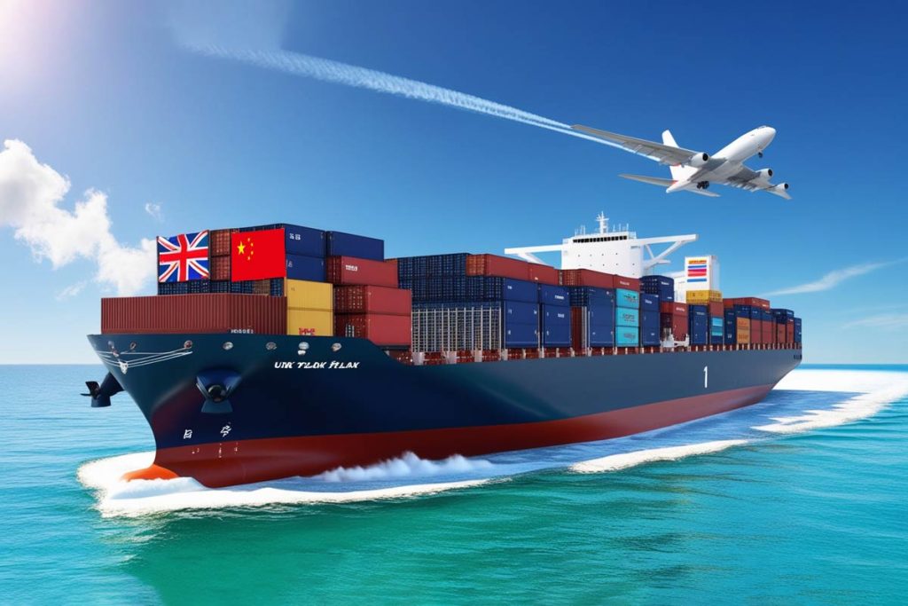 Shipping from China to the UK